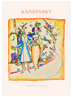 Kandinsky Couple Strolling in the Garden - Art Print