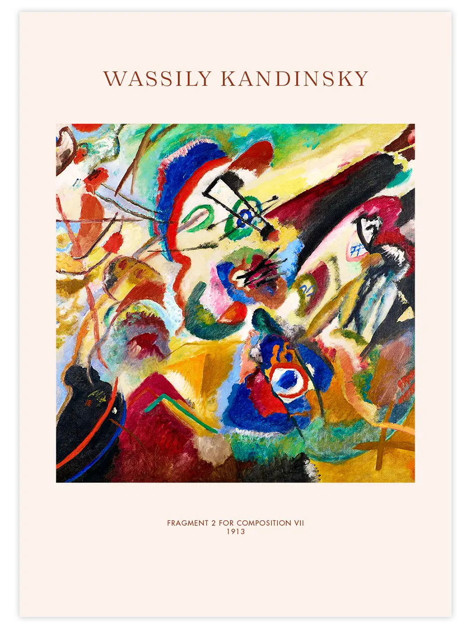 Kandinsky Fragment 2 for Composition VII - Art Print Ünlü Ressamlar Poster