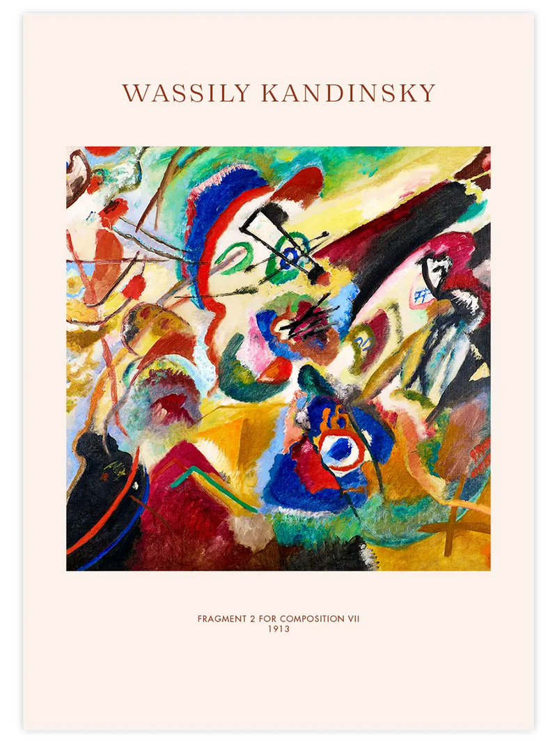 Kandinsky Fragment 2 for Composition VII - Art Print Ünlü Ressamlar Poster