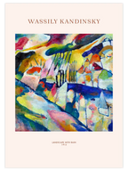 Kandinsky Landscape with Rain - Art Print