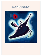 Kandinsky Sivri Siyah - Art Print