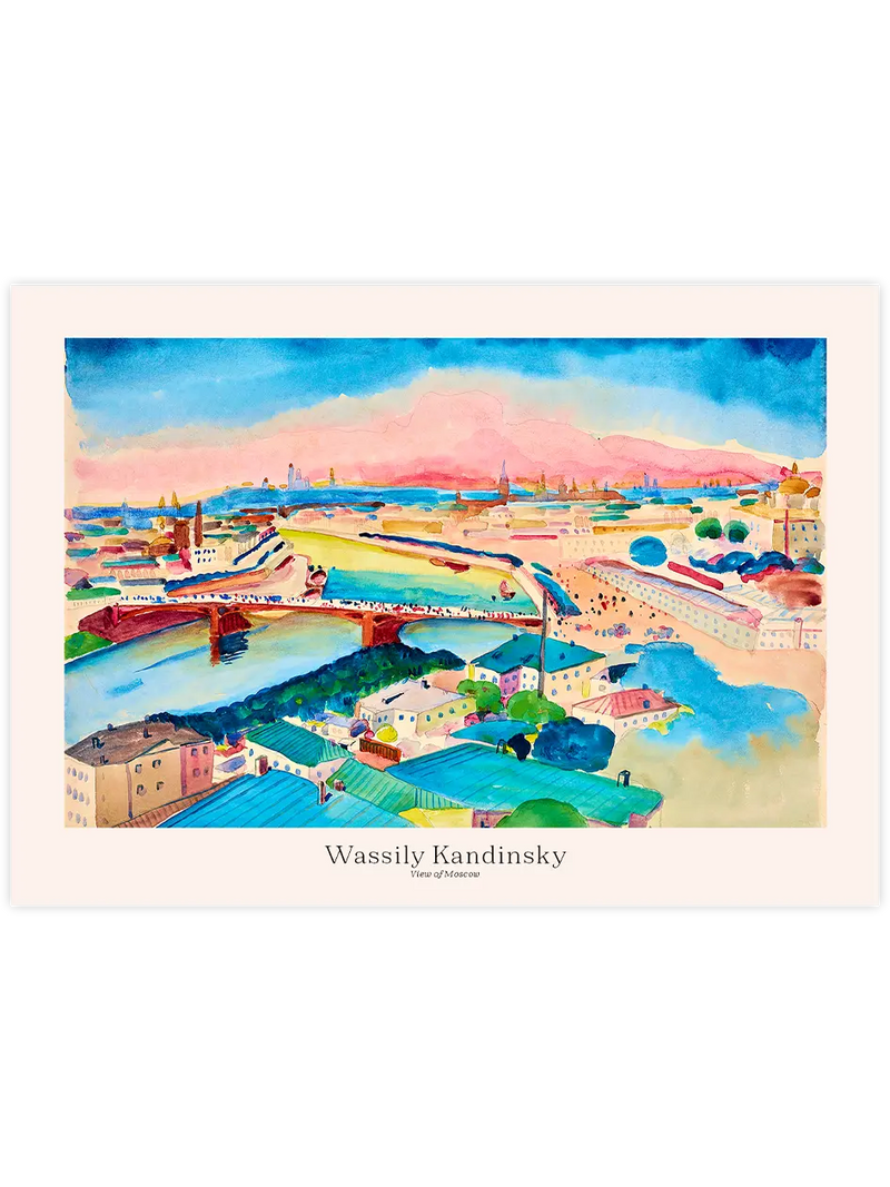 Kandinsky View of Moscow - Art Print Ünlü Ressamlar Poster