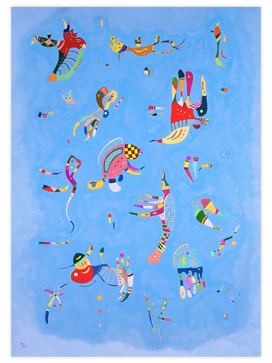 Wassily Kandinsky Sky Blue - Art Print Ünlü Ressamlar Poster