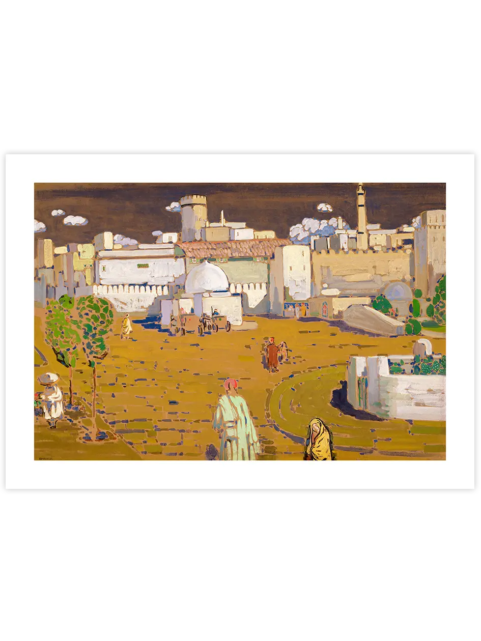 Kandinsky Doğu Şehri - Art Print Ünlü Ressamlar Poster