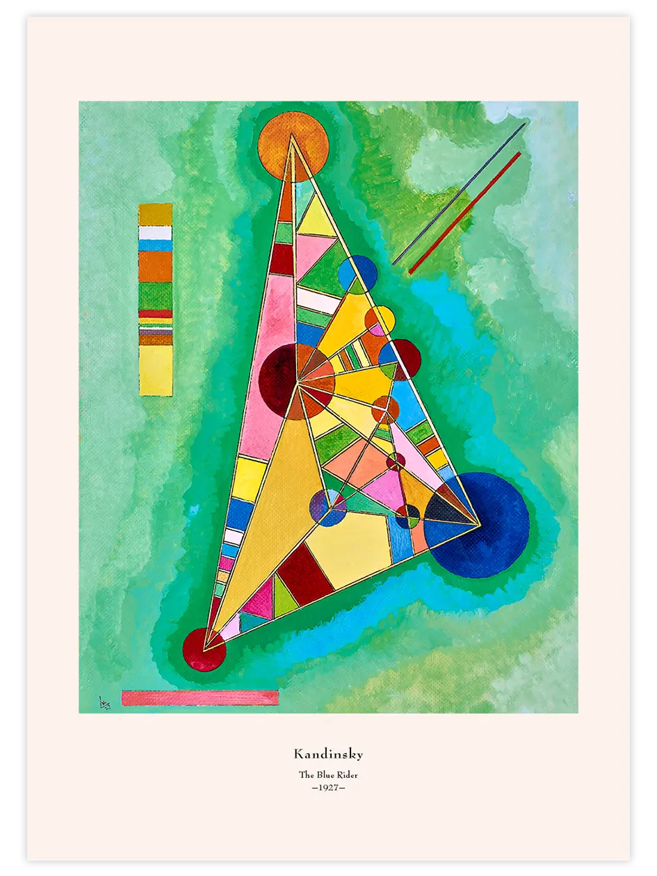 Kandinsky Variegation In The Triangle - Art Print Ünlü Ressamlar Poster