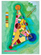 Kandinsky Variegation In The Triangle - Art Print