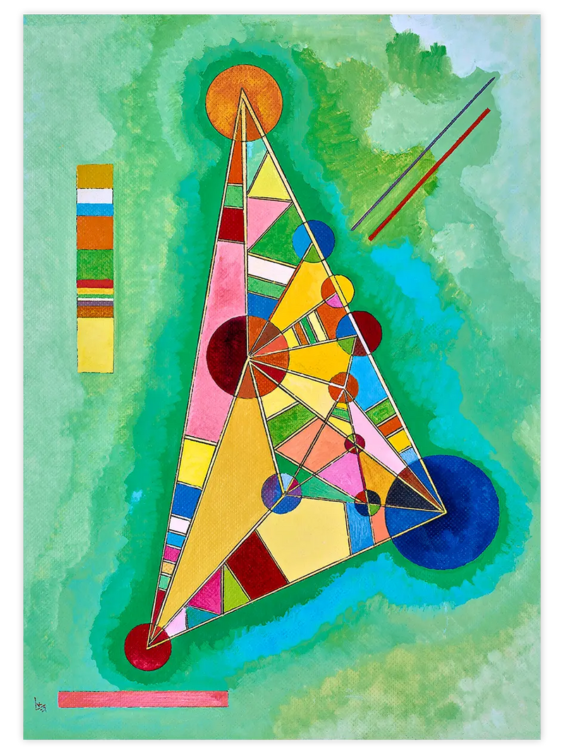 Kandinsky Variegation In The Triangle - Art Print Ünlü Ressamlar Poster