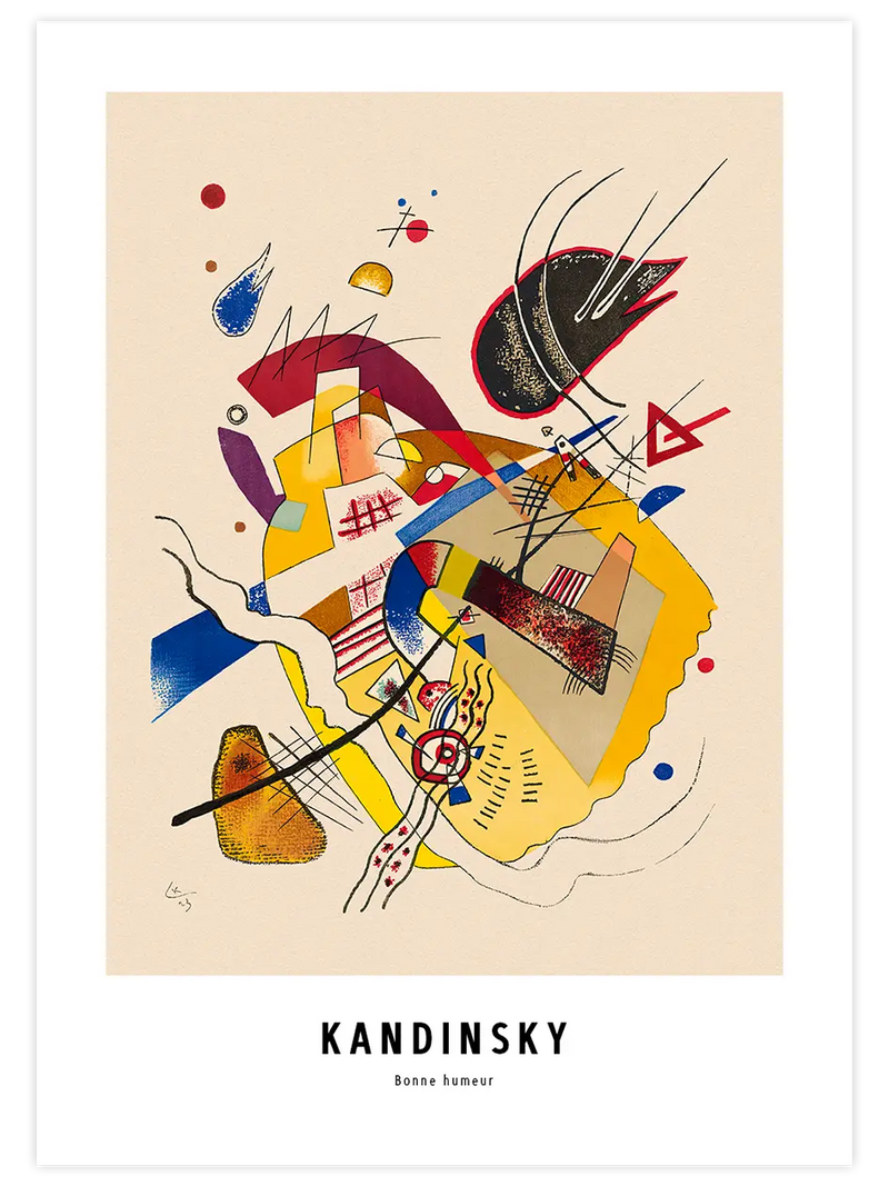 Kandinsky Good Mood - Art Print Ünlü Ressamlar Poster