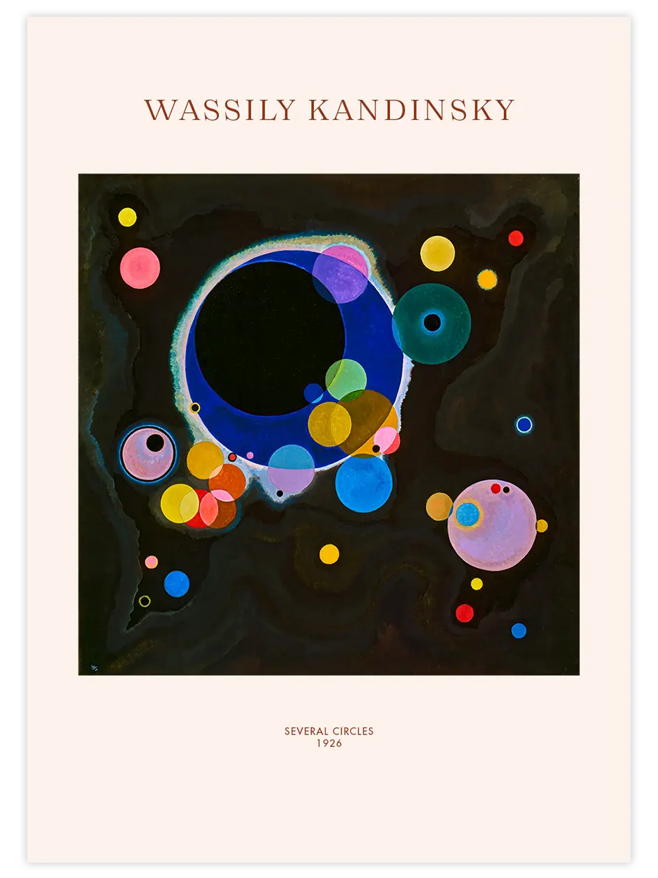 Kandinsky Several Circles - Art Print