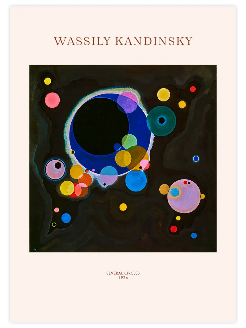 Kandinsky Several Circles - Art Print Ünlü Ressamlar Poster