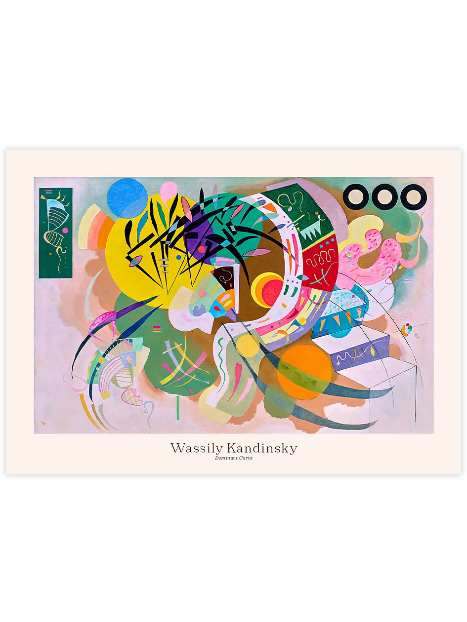 Kandinsky Dominant Curve - Art Print Ünlü Ressamlar Poster