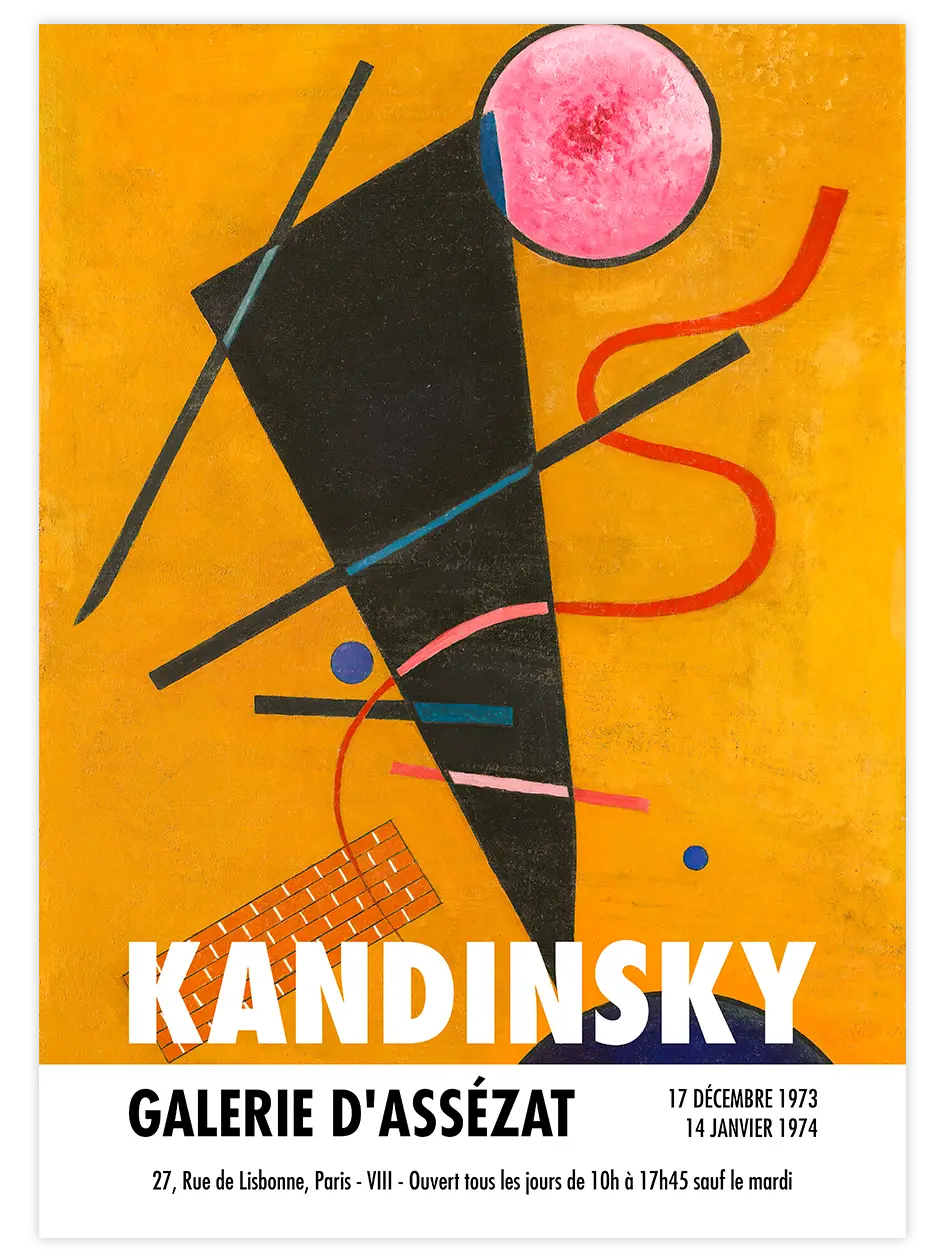 Kandinsky Afiş N3 - Art Print Ünlü Ressamlar Poster
