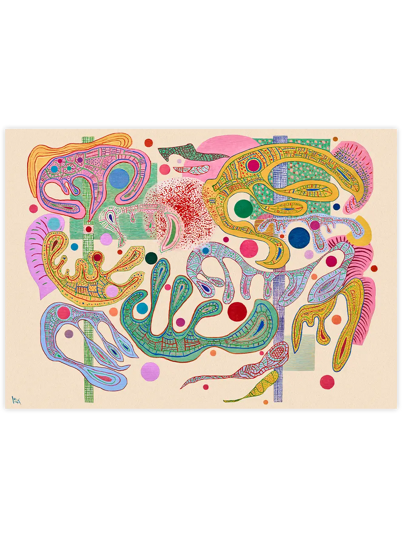 Kandinsky Capricious Forms - Art Print Ünlü Ressamlar Poster
