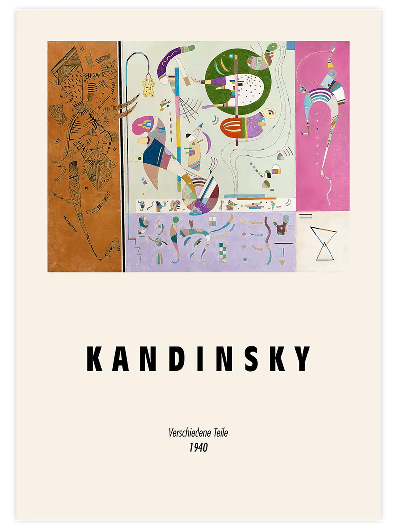 Kandinsky Various Parts - Art Print Ünlü Ressamlar Poster