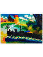 Kandinsky Murnau View with Railway and Castle - Art Print