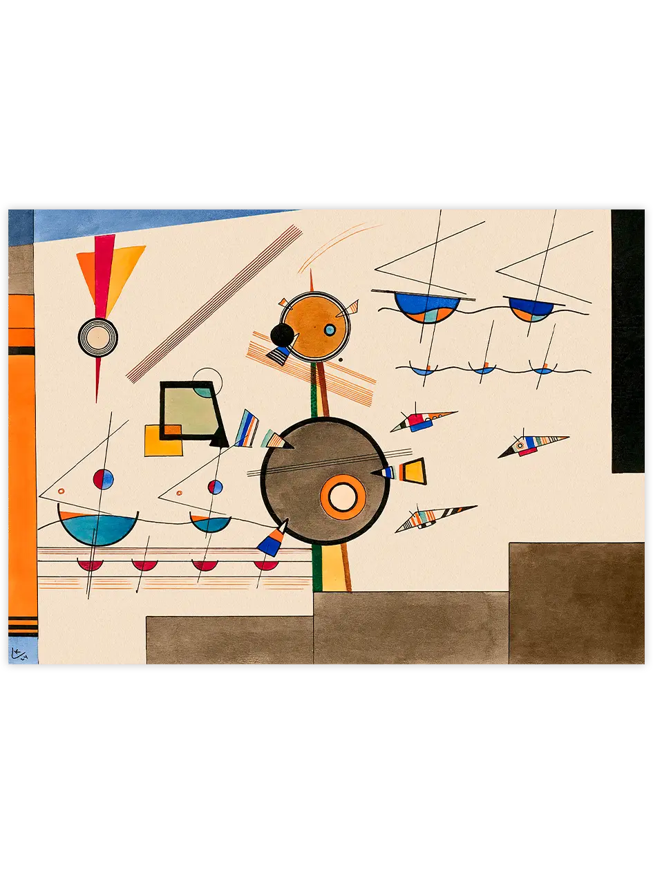 Kandinsky Floating - Art Print Ünlü Ressamlar Poster