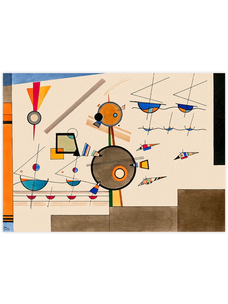Kandinsky Floating - Art Print Ünlü Ressamlar Poster