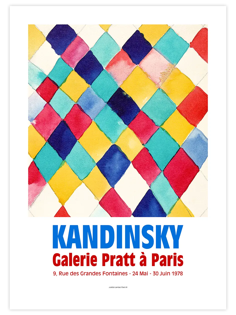 Kandinsky Afiş N8 - Art Print Ünlü Ressamlar Poster