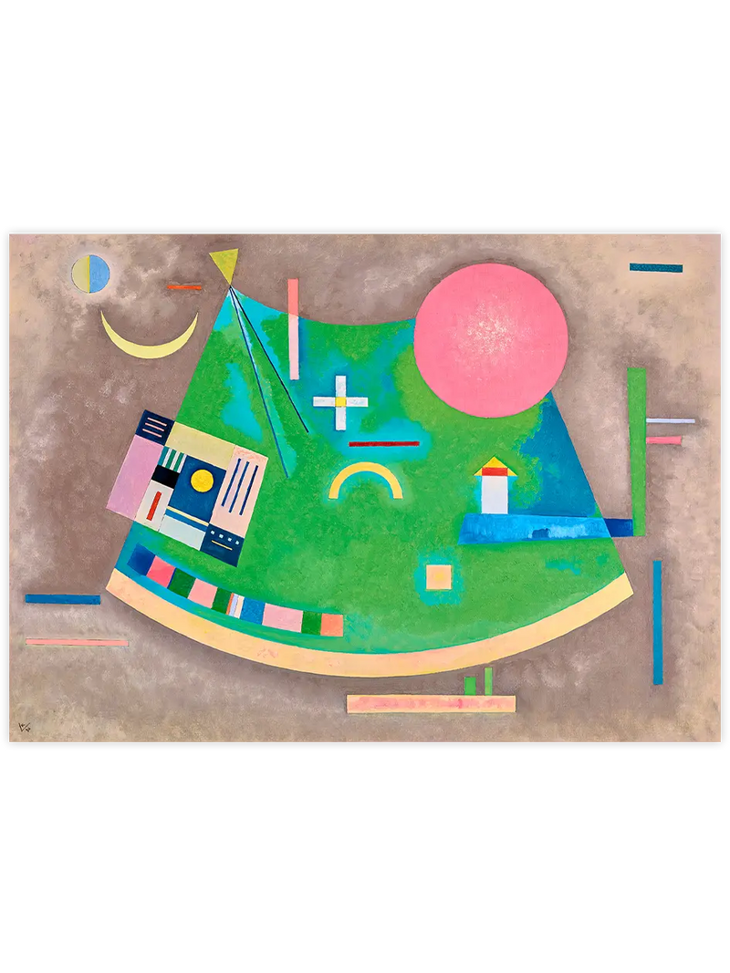 Kandinsky Arrow to Circle - Art Print Ünlü Ressamlar Poster