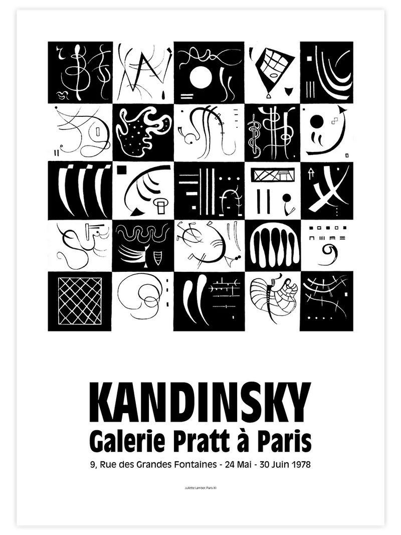 Kandinsky Afiş N7 - Art Print Ünlü Ressamlar Poster