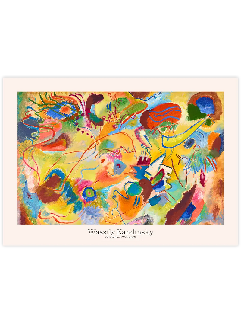 Kandinsky Composition VII (Study 2) - Art Print Ünlü Ressamlar Poster