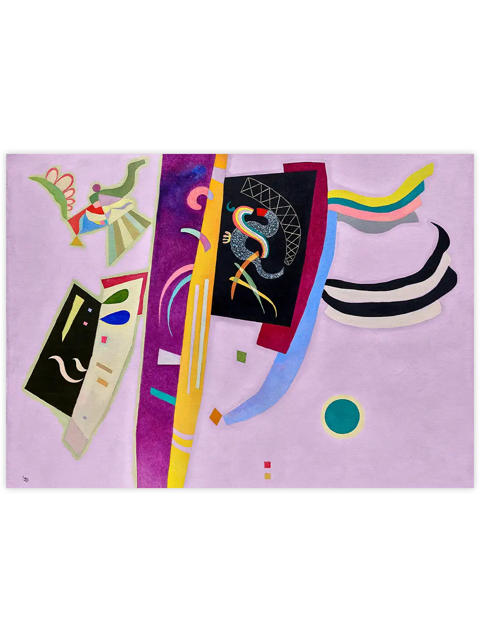 Kandinsky Orange Violet - Art Print