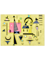 Kandinsky Decisive Pink - Art Print