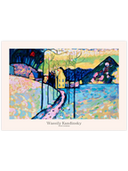 Kandinsky Winter Landscape - Art Print