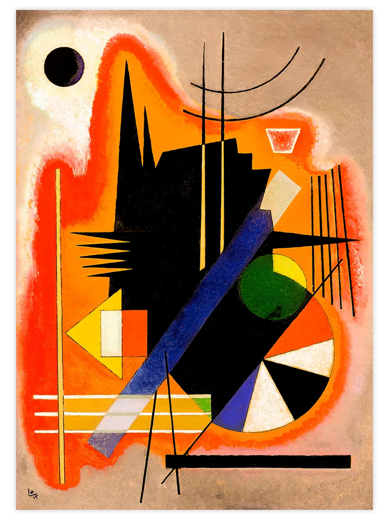Kandinsky Einige Spitzen - Art Print Ünlü Ressamlar Poster