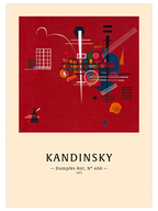 Kandinsky Dull Red - Art Print