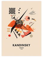Kandinsky Orange - Art Print