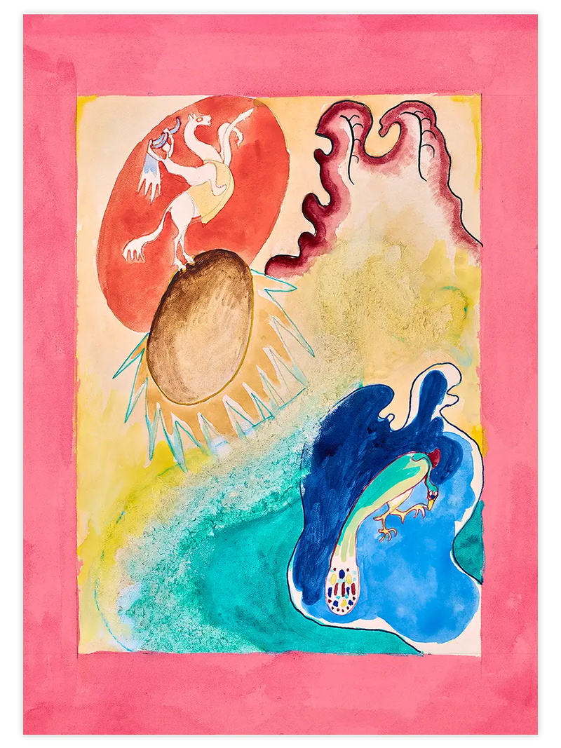 Kandinsky The Blue Rider VI - Art Print Ünlü Ressamlar Poster
