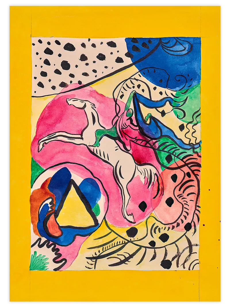 Kandinsky The Blue Rider - Art Print Ünlü Ressamlar Poster