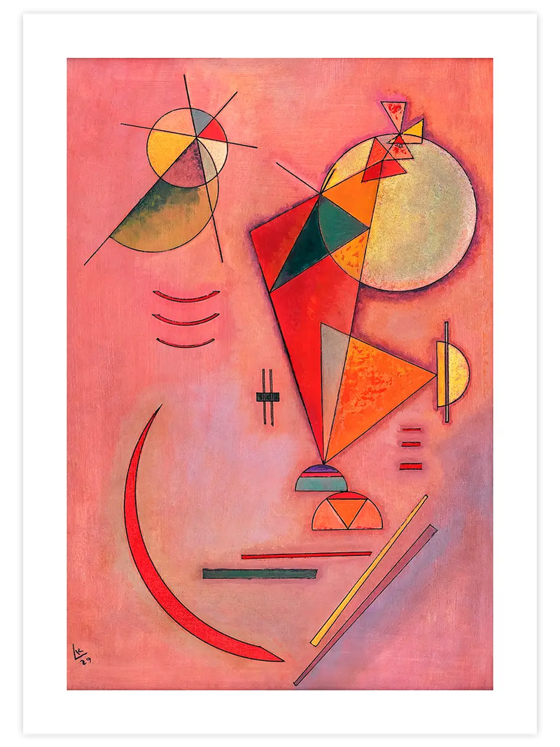 Wassily Kandinsky Taciturn - Art Print Ünlü Ressamlar Poster