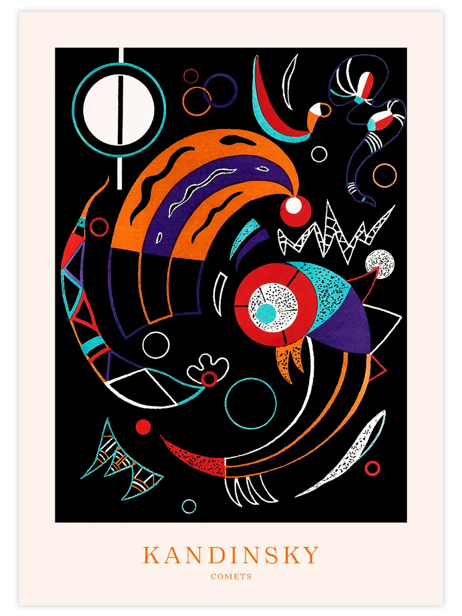 Kandinsky Comets - Art Print Ünlü Ressamlar Poster