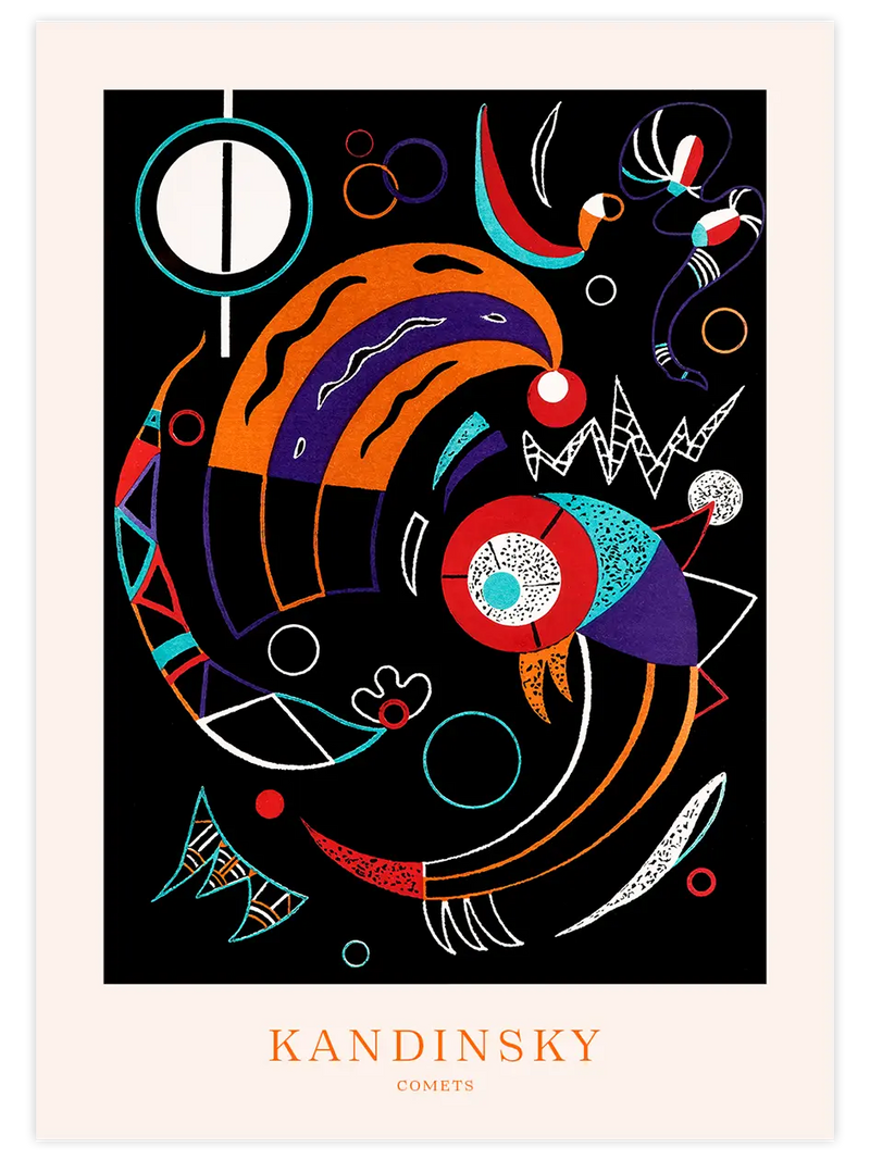Kandinsky Comets - Art Print Ünlü Ressamlar Poster