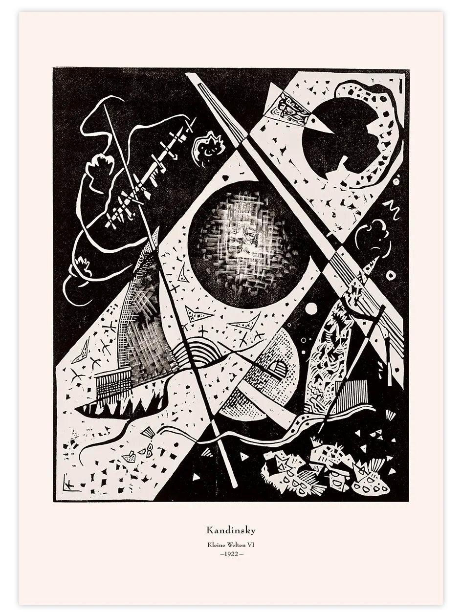 Kandinsky Small Worlds VI- Art Print Ünlü Ressamlar Poster
