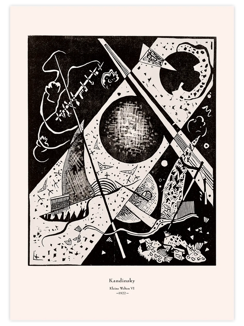 Kandinsky Small Worlds VI- Art Print Ünlü Ressamlar Poster