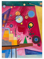 Wassily Kandinsky Heavy Red - Art Print