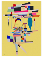 Kandinsky Yellow Painting - Art Print