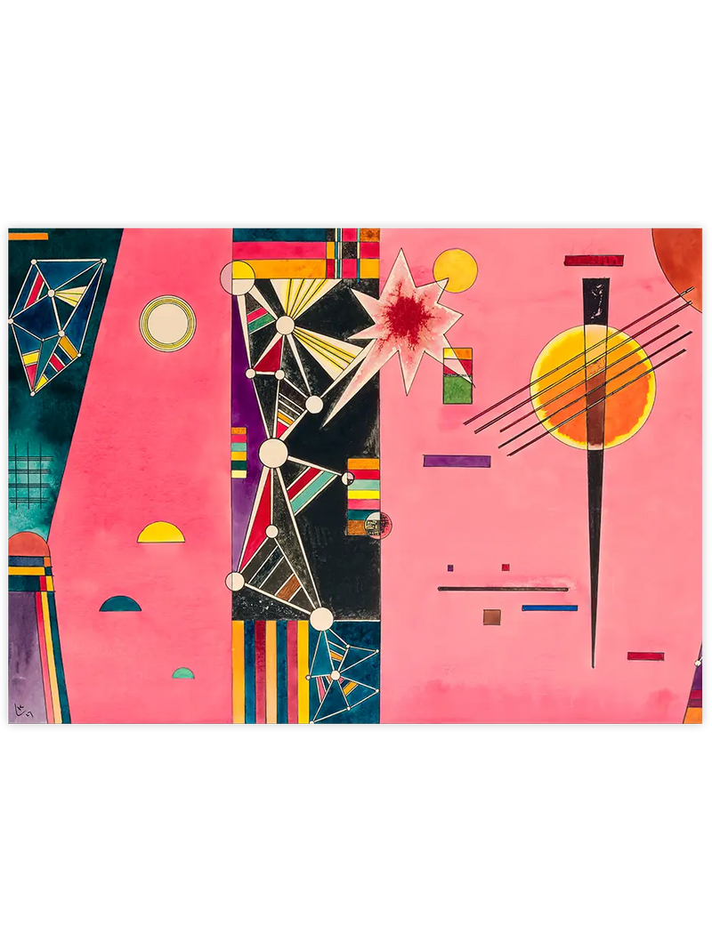 Wassily Kandinsky Red Rose - Art Print Ünlü Ressamlar Poster