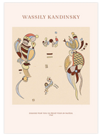 Kandinsky Esquisse pour Tissu ou Projet pour un Fauteuil - Art Print