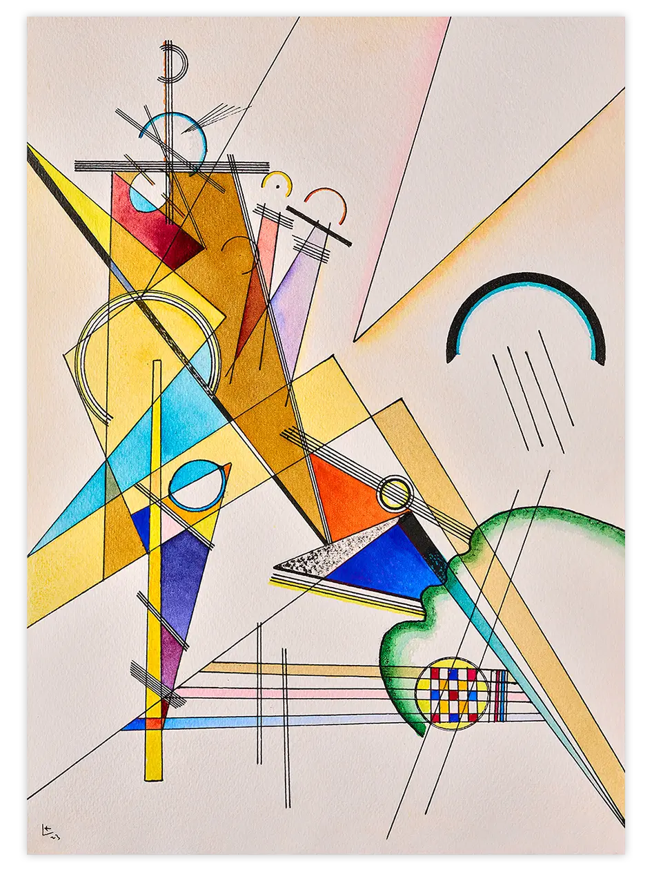 Kandinsky Gewebe - Art Print