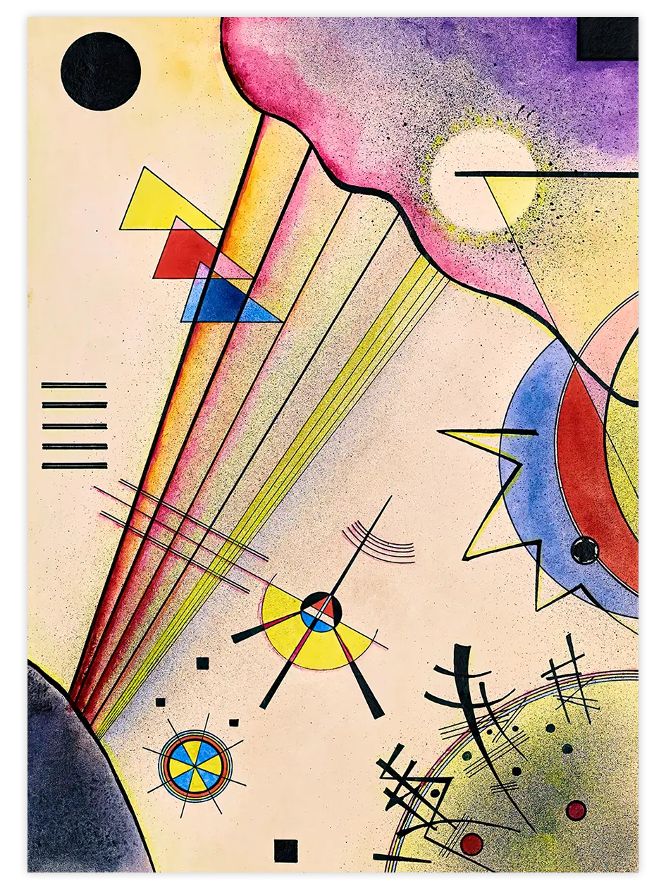 Kandinsky Clear Connection - Art Print