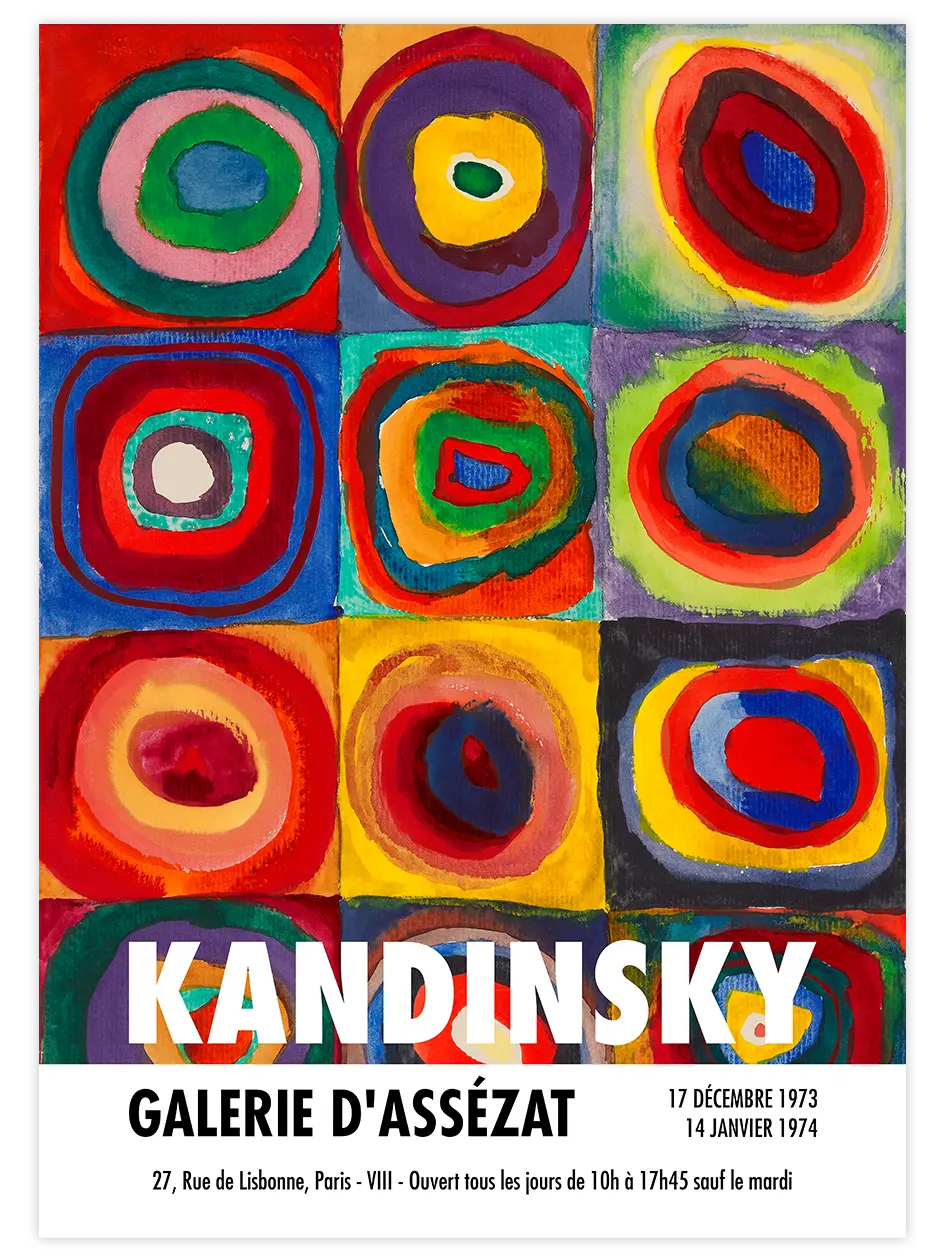 Kandinsky Afiş N6 - Art Print Ünlü Ressamlar Poster