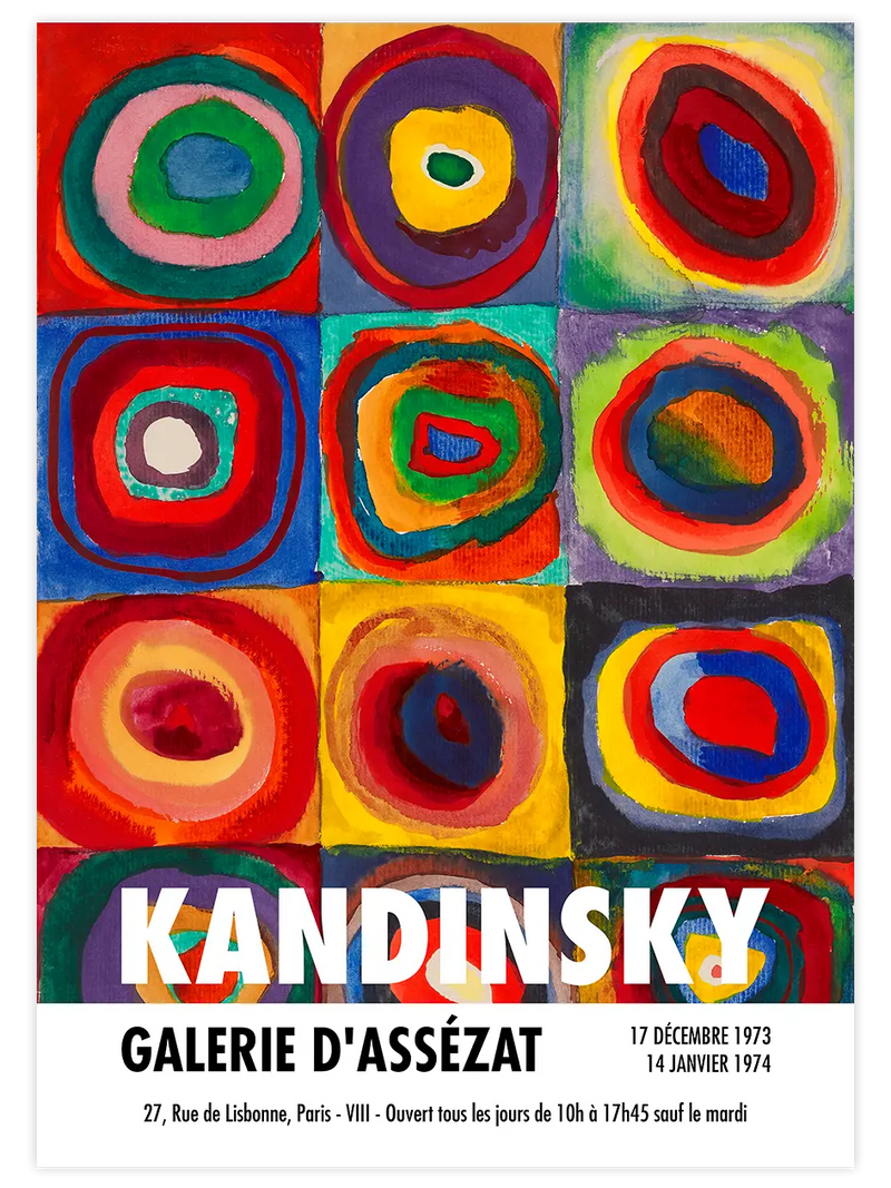 Kandinsky Afiş N6 - Art Print Ünlü Ressamlar Poster