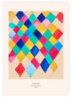 Kandinsky Farbstudie mit Rauten - Art Print