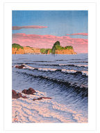 Kawase Morning Sea at Shiribeshi - Art Print