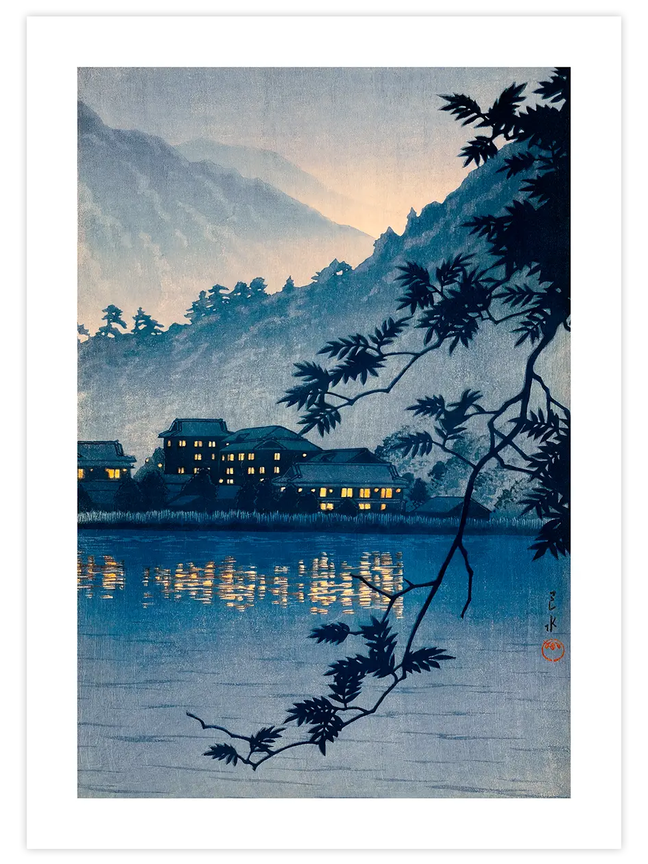 Kawase Yumoto Hot Spring, Nikko - Art Print Ünlü Ressamlar Poster