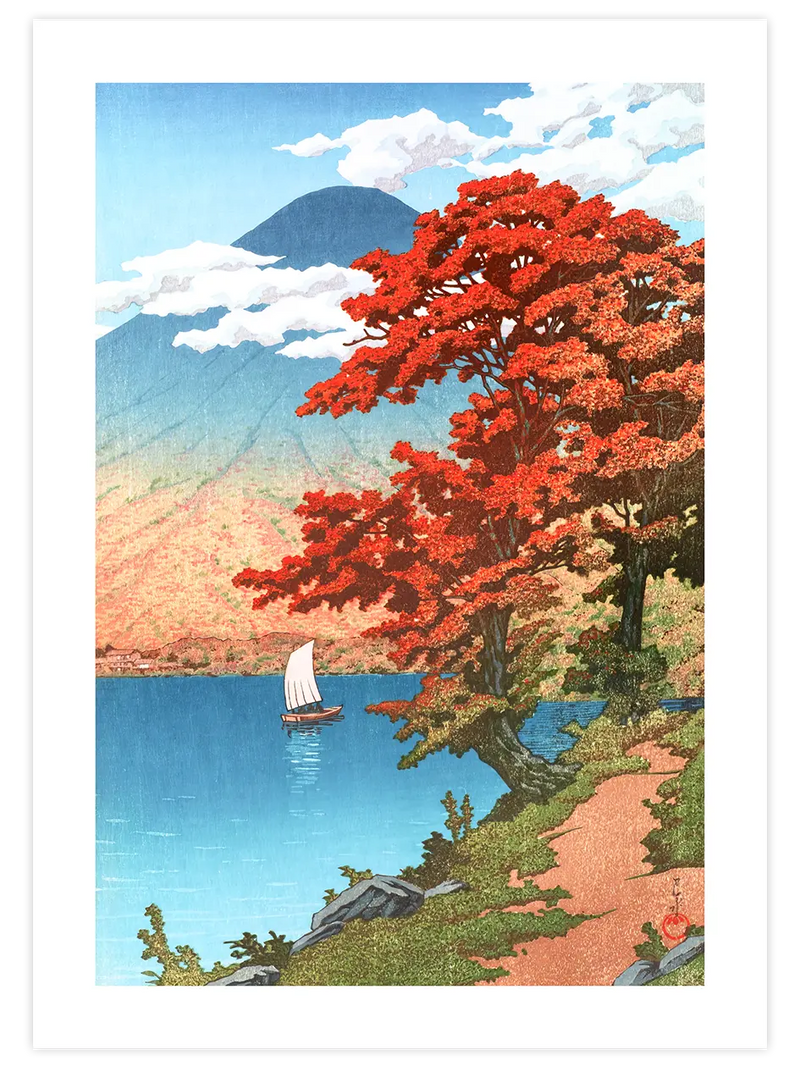 Kawase Lake Chūzenji at Nikko - Art Print Ünlü Ressamlar Poster
